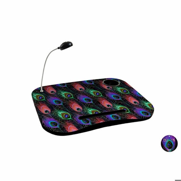 Plateau - DKD Heminredning - Noir - PVC - LED - Design Fjädrar svart