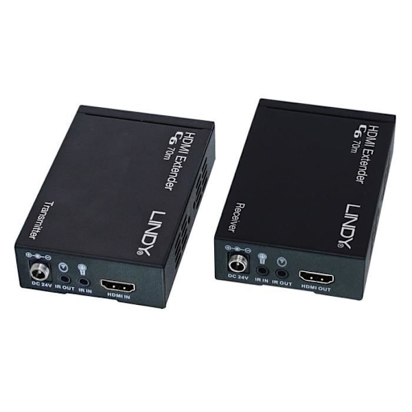 LINDY C6 HDBaseT HDMI & IR-förlängningssats med PoC - 70m