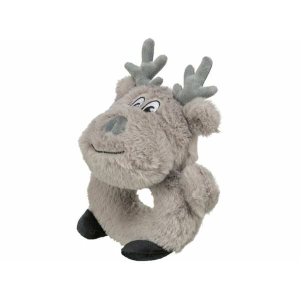Trixie Grå Polyester Jule Rensdyr Hundelegetøj 24 cm DYRELEGETØJ Grå