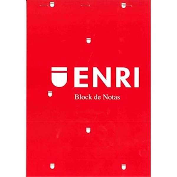 ENRI Red A4 Notepad 80 -paneelit (5 kpl) Röd