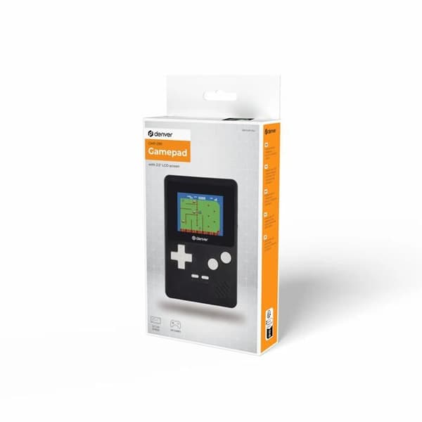 Spilkonsol - DENVER - 2,5" LCD-skærm - 200 indbyggede spil - Sort - 1 spiller Sort
