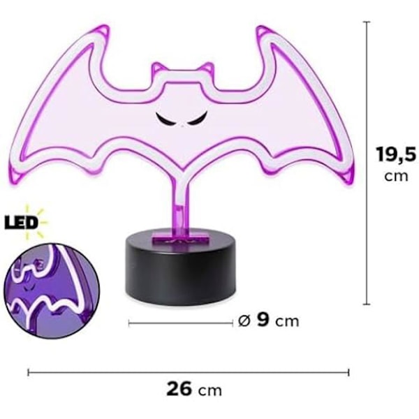 Halloween valokyltti - LOLAHOME - Kurpitsa - LED - USB - Sisustus Rosa