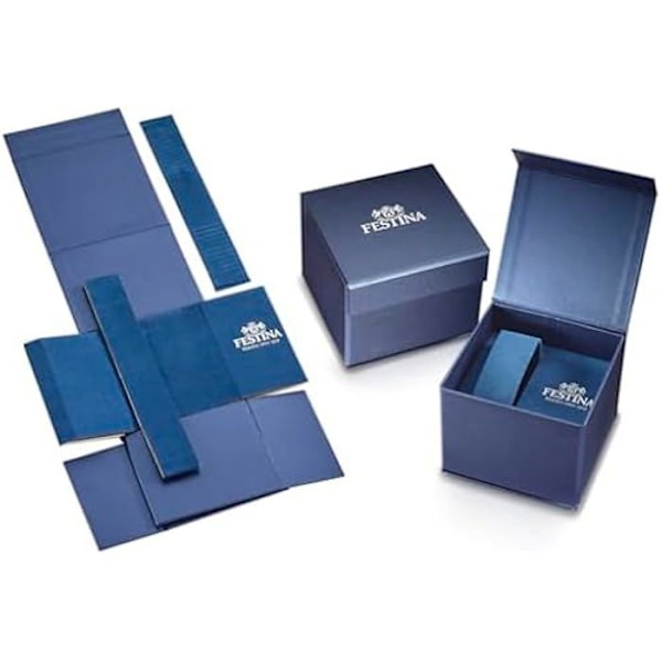 Kello - Festina - F20699/2 - Titaani - Vesitiiviys 10 baaria - Musta nahkahihna