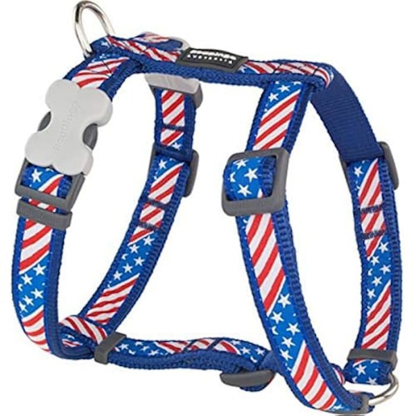 Valjaat - RED DINGO - Amerikan lippu - 15 mm - Säädettävät - Premium Nylon