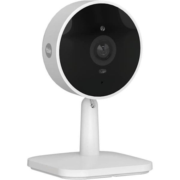 Yale WiFi Indendørs Overvågningskamera i Full HD med Nattevision og To-vejs Lyd Hvid