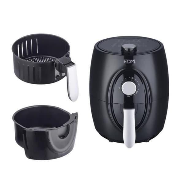 Luftfritös - EDM - 3,6L - 1400W - Timer 60 min - Temperatur 80-200 °C