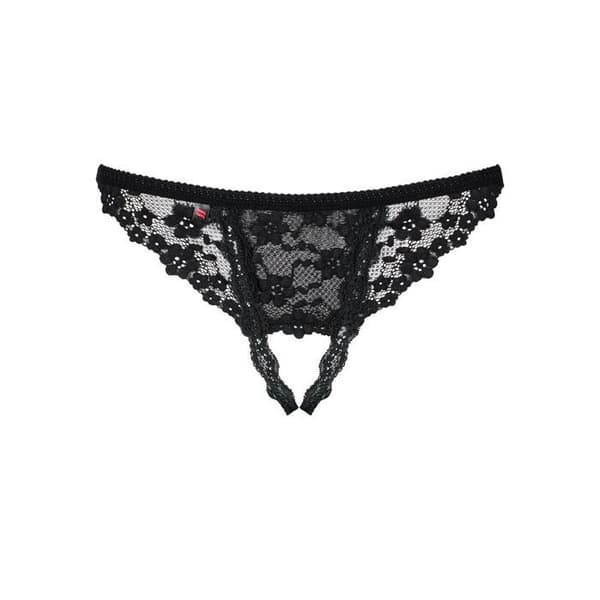 Obsessiivinen - Stringi ilman haarasaumaa Letica Sort L/XL
