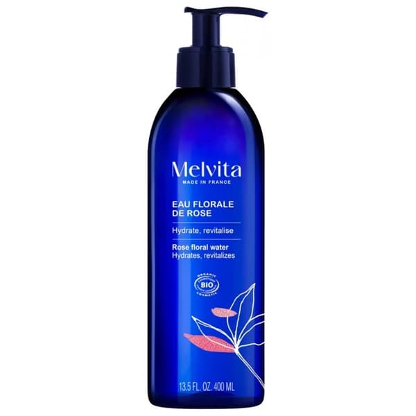 Melvita Ruusuvesi - Pumpupullo 400 ml
