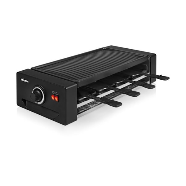Tristar RA-2736 raclette grilli - Raclette - Pizzat ja grilli - 1300 W - Mukana tarvikkeet - Musta - 8 henkilöä sort