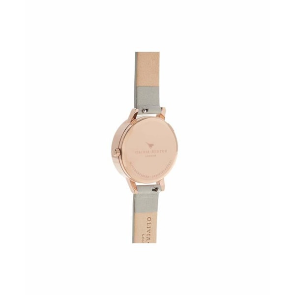 Olivia Burton Armbandsur - OB16VB04 - Analog kvartsklocka för kvinnor med grått läderband