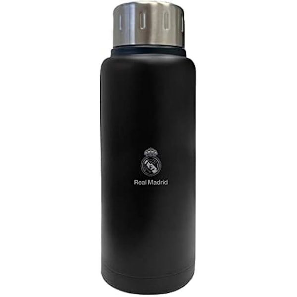 Isoleret flaske - SAFTA - REAL MADRID - Rustfrit stål - 500 ml - 6 timer varm / 12 timer kold Svart