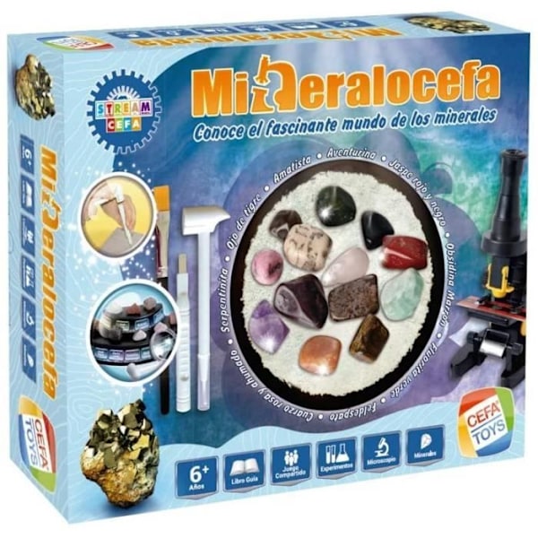 CEFA TOYS - Mineralocefa Know the Fastint World of Minernes Game, Multicolored () - 21841