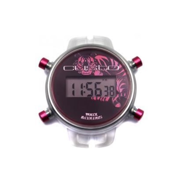 Ur - WATX&COLORS - CUSTO RWA1029 - Kvarts - Analog - Unisex Rött, Silver