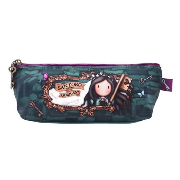 Pencilcase - Gorjuss - Curiosity - Grå Grøn - Lynlåset - Barn Grågrön