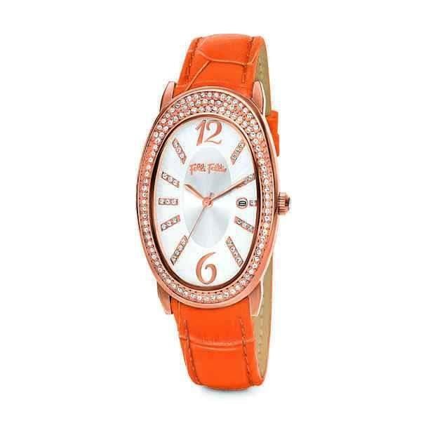 Dam klocka - Folli Follie - WF2B012STWN - Quartz - Läder - Ø 45 mm Orange