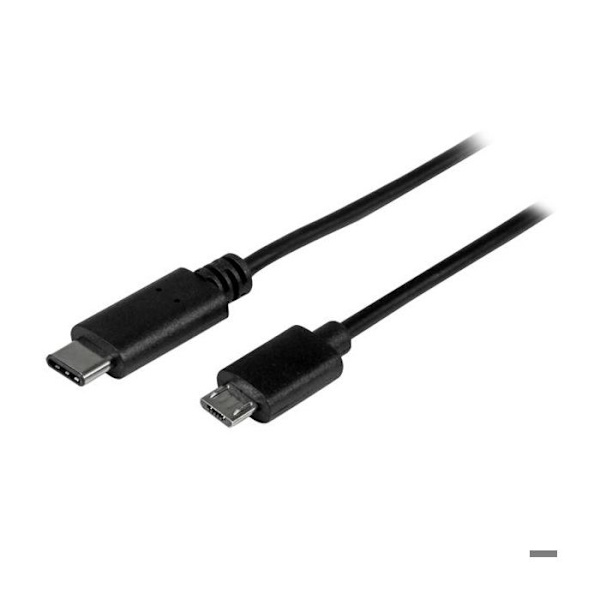 USB-C til Micro USB-kabel på 50 cm - STARTECH - Opladning og synkronisering - Sort