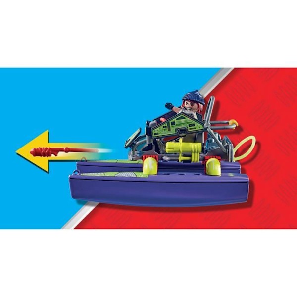 PLAYMOBIL 71147 Transformable Bandit Quad, poliisin eliittiyksikkö, City Action, 5-vuotiaat ja sitä vanhemmat Flerfärgad