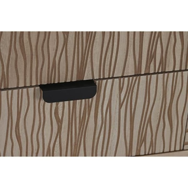 boho style tv stand brun gran mdf træ 120 cm