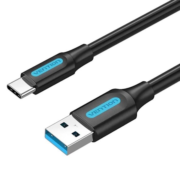 USB-C - USB 3.0 - Vention - 60W - 1m - Musta - Uros/Uros - Malli CODHF