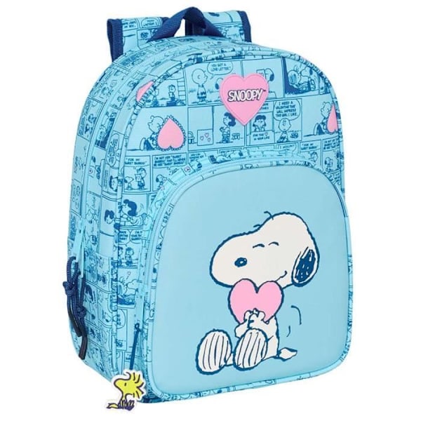 Ryggsäck - Snoopy - Kärlek - 34 cm - Återvinningsbara material - 10 liter