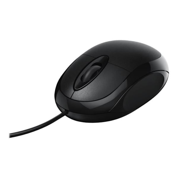Hama MC-100 optisk mus - 3 knapper - kablet - USB - sort