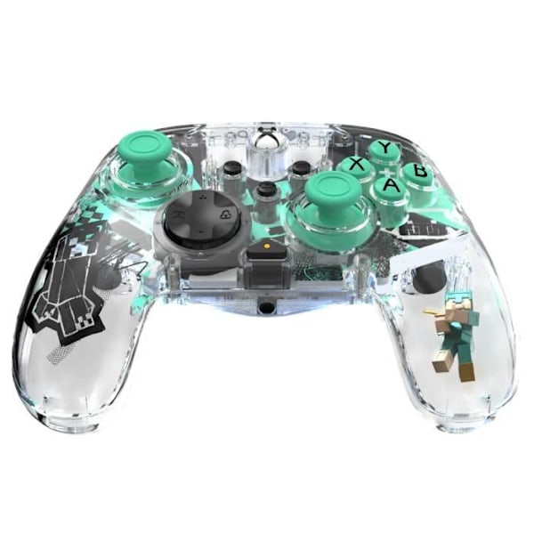 Controller - Xbox Series X|S, Xbox One og PC - Minecraft: Diamond - Trådløs - PDP - Gennemsigtig Transparent