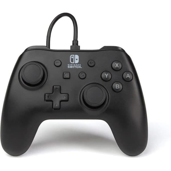 Langallinen ohjain - POWER A - Nintendo Switch - Mattamusta Mat sort