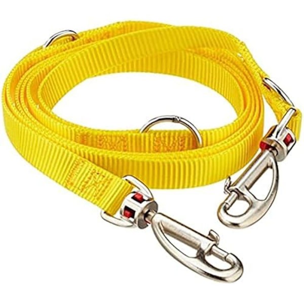 Glat multi-position hundehalsbånd - Rød Dingo - Nylon reb - Rød