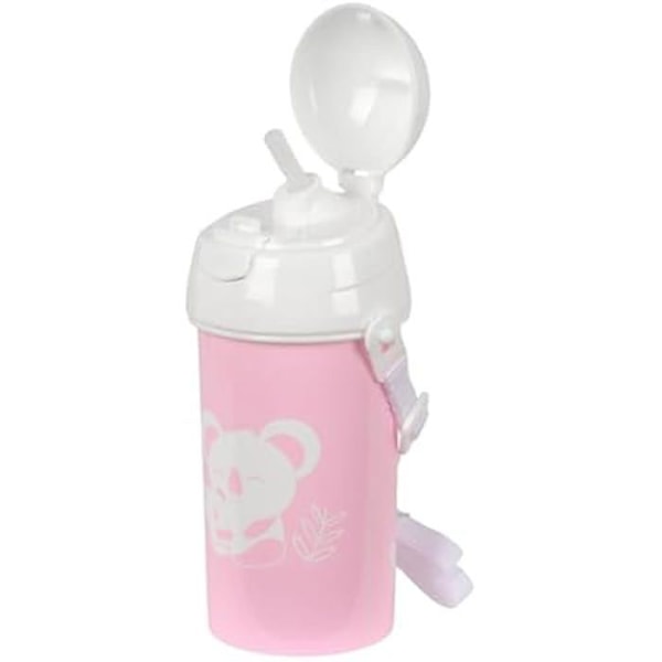 Vattenflaska - SAFTA - Koala - 500 ml - Automatisk öppning - Utan BPA - Axelrem Rosa