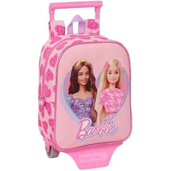 Safta Mini Med Hjul Barbie Love Ryggsäck One Size Rosa
