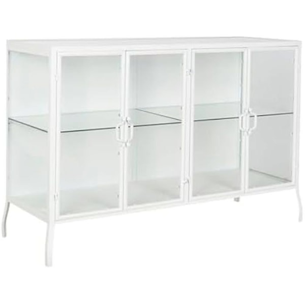 Skänk - DKD HEMINNREDNING - Vit - 120 x 40 x 81 cm - Flerfärgad - Låg skänk Flerfärgad