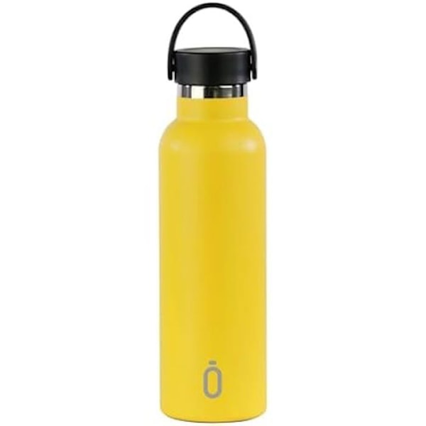 Isoleret flaske - Safta - 600 ml - Rustfrit stål - Dobbelt isolering - 12 timer varmt, 24 timer koldt Citronträd