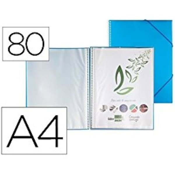 Kladde A4 - LIDERPAPEL - EC25 - Blå Farve - 80 Ark - Dimensioner 21x29,7 cm blå
