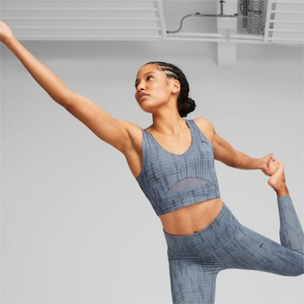 Tanktop - Puma - Studio Printed Cropped - Grå - Kvinde - Åndbar Grå M