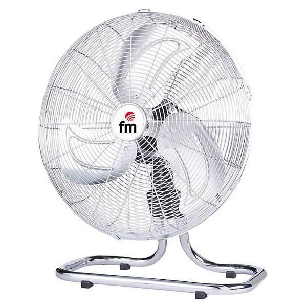 Grupo FM FG45 120W metalgrå skrivebordsventilator Rustfrit stål, Hvid