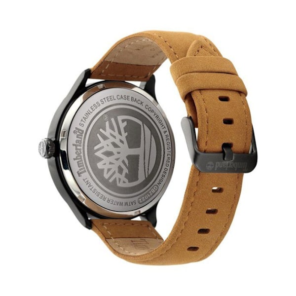Ur - Timberland - TDWGB2102201 - Læder - Kvarts - Vandtætte 5 ATM Argent, Sort, Brun