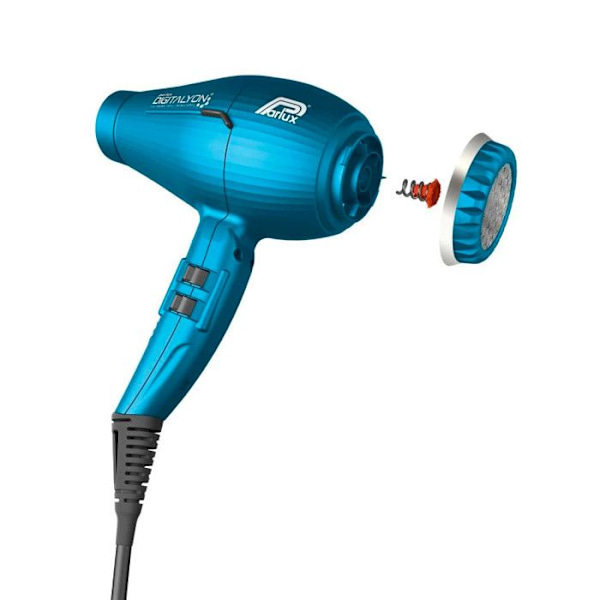 Hårtørrer - Parlux - Digitalyon - 2400 watt - Blå - AIR IONIZER TECH Blå