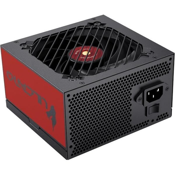 ATX 750W Virtalähde - MARS GAMING - MPVU750SI - 80 Plus Silver - 87% Tehokkuus - 10 Vuoden Takuu musta, Punainen