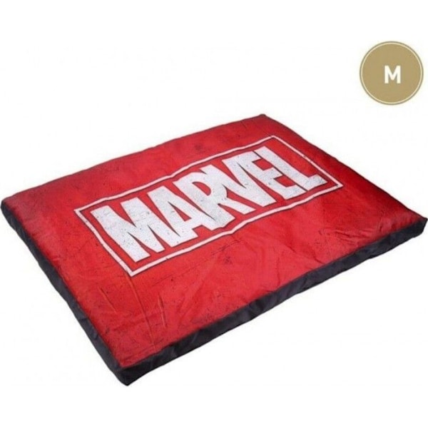Hundeseng - Marvel - Størrelse M - Rød - Rektangulær - Indendørs