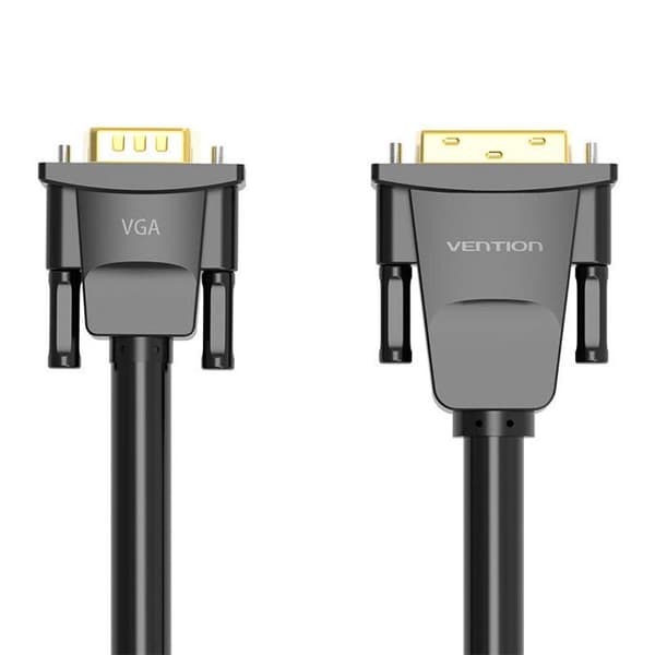 DVI til VGA-kabel - VENTION - EABBG - 1,5 m - Opløsning 1080p - Farve Sort