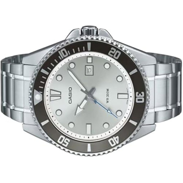 Ur - CASIO - MDV-107D-7AVDF - Analog-Digital - Rustfrit Stål - Vandtæt 200m Silver