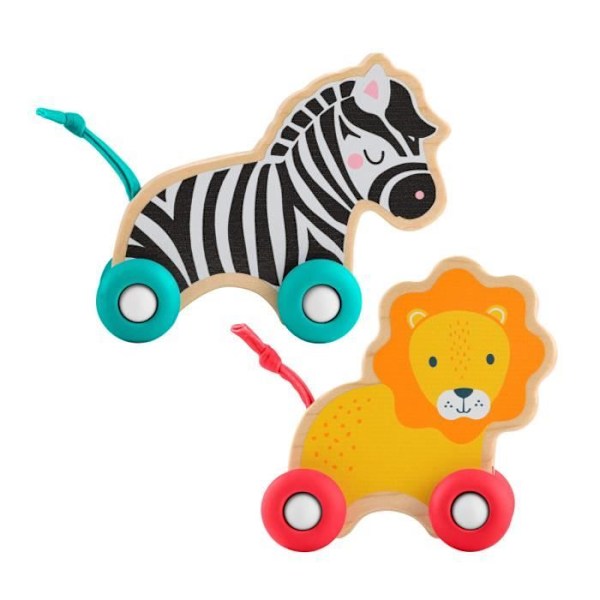 FISHER-PRICE Puupullattavat eläimet - JFN19 Färgad