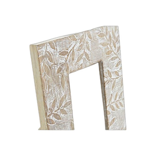 Kehys - DKD Home Decor - Intia - Lasia - Mangopuu - Vintage vit/naturlig