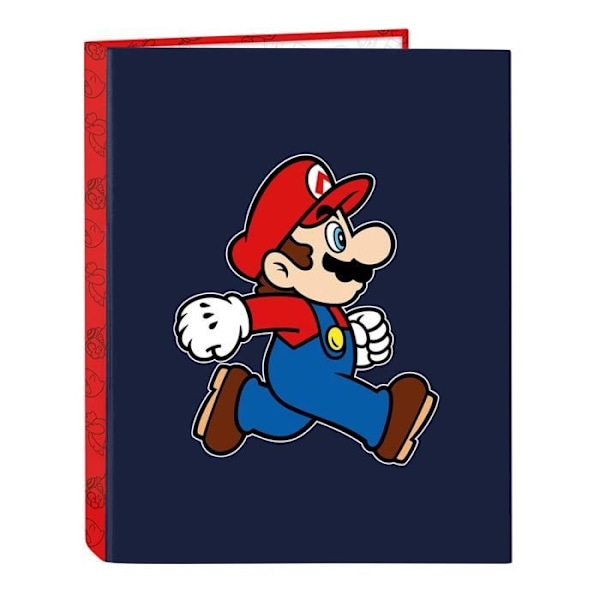 A4-nippu - Super Mario - Nerokas - 4 rengasta - 33 cm korkeus - Yhdiste