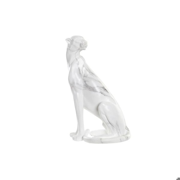 Dekorativ figur - DKD Home Decor - Leopard - Marmor - Resin - Modern grå vit