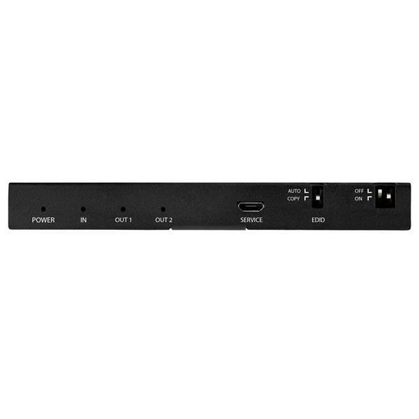 StarTech.com 2-porttinen HDMI-jakaja - 4K 60 Hz sisäänrakennetulla skaalaimella - 7.1 Surround Sound