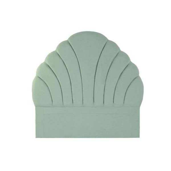 sengegavl grøn polyester mdf træ (157 x 8 x 160 cm)