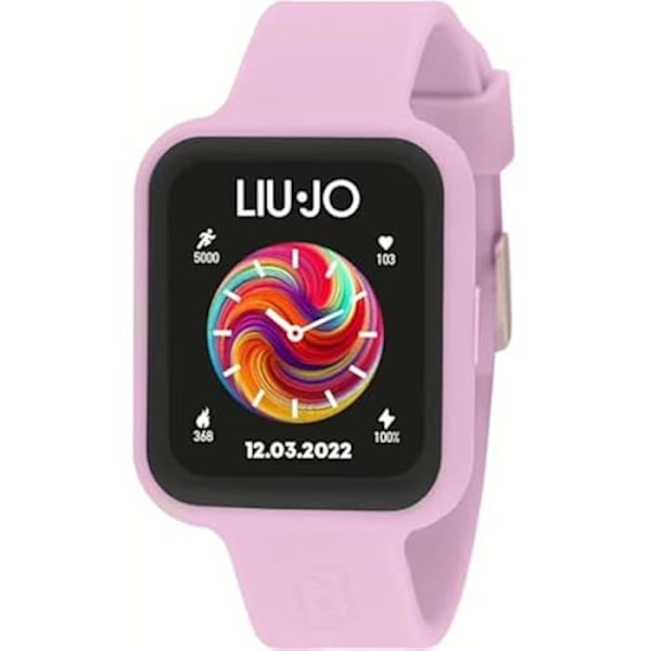 Ur - Liu Jo - Smartwatch Voice - Rosa Gummi - 1,83" Touchskærm - IP67 Vandafvisende Rosa
