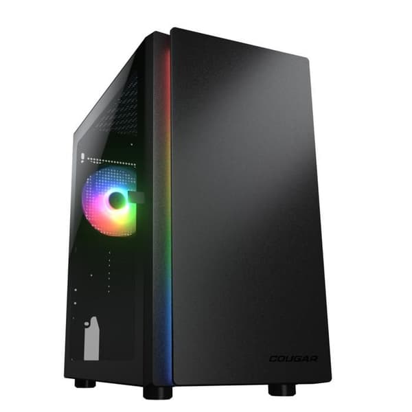 Mini Tower - COUGAR - Purity RGB - ARGB - Karkaistu Lasi - Musta