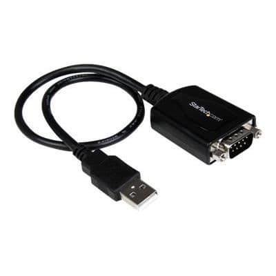 STARTECH 30 cm USB-sarja DB9 RS232 -sovitinkaapeli tietoliikenneportin muistilla - M/M